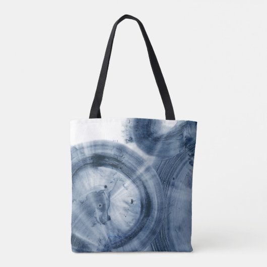Tote Bag Quasars - Cercles bleu encre (Dos)