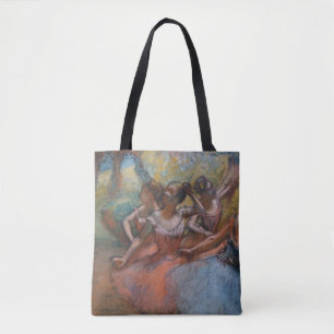 Tote Bag Quatre danseurs de ballet sur scène par degrés