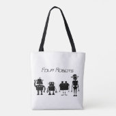 Tote Bag Quatre robots (Dos)