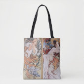 Tote Bag Quatre Saisons, Mucha (Devant)