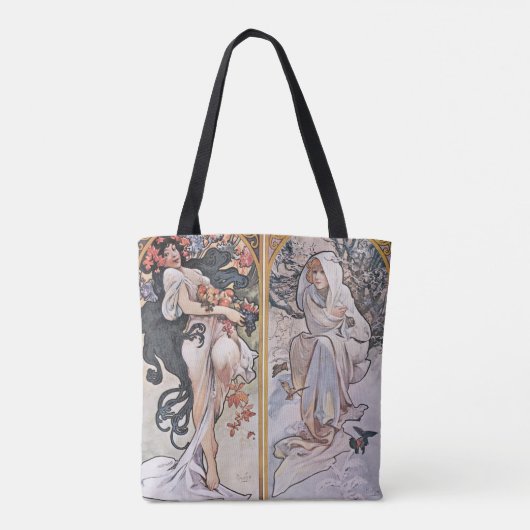 Tote Bag Quatre Saisons, Mucha (Dos)