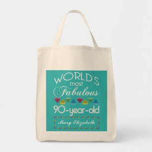 Tote Bag quatre-vingt-dixième Anniversaire la plupart de