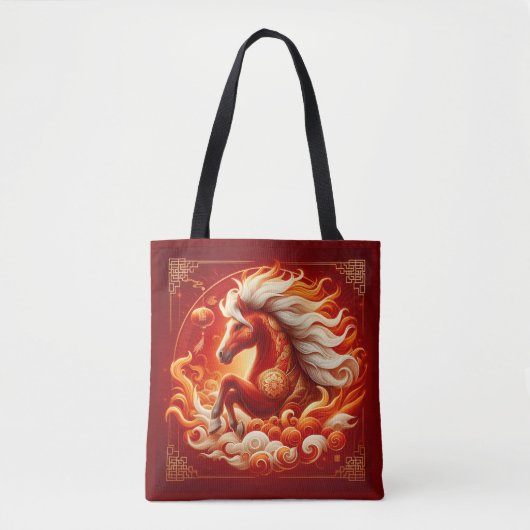 Tote Bag Quatrième année du Cheval de Feu (Devant)