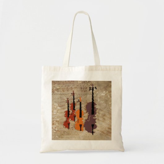 Tote Bag Quatuor à cordes (Devant)