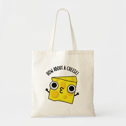 Tote Bag Que diriez-vous d'un fromage amusant Kiss Puns (Devant)