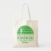 Tote Bag Que le parcours soit avec vous Golf Personnalisé (Devant)