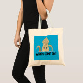 Tote Bag "Que se passe-t-il ?" Howard confuse le calmar (Devant (produit))