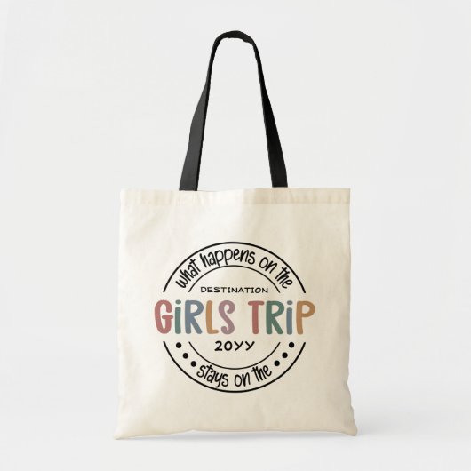 Tote Bag Que se passe-t-il sur Girls Trip Custom Girls Week (Devant)