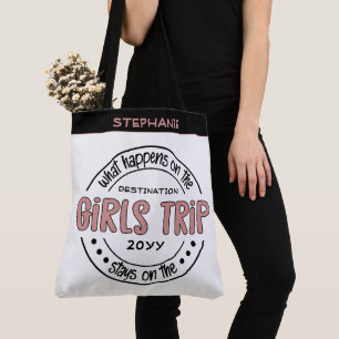 Tote Bag Que se passe-t-il sur Girls Trip Custom Girls Week
