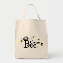 Queen Bee Grocery Tote, Honey Bee, Bumble Bee