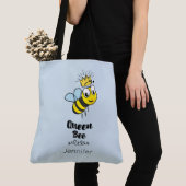 Tote Bag Queen Bee mignonne Bumble Bee avec couronne Person (De près)