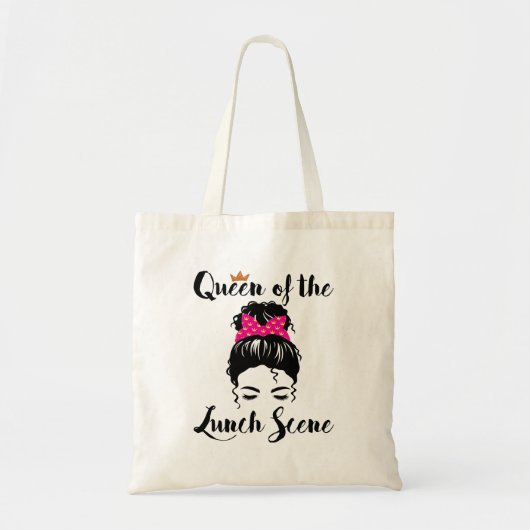 Tote Bag Queen of the Lunch Scene Cafeteria Worker Women (Devant)