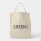 Tote Bag Queens New York City Word Art (Dos)