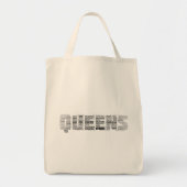 Tote Bag Queens New York City Word Art (Devant)