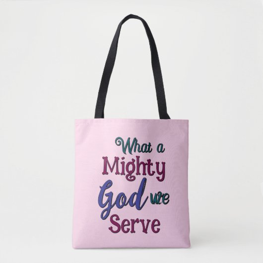 Tote Bag Quel Dieu puissant (Devant)