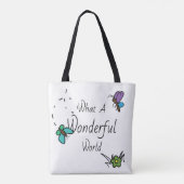 Tote Bag Quel monde merveilleux Fourre-tout (Dos)