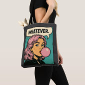 Tote Bag « Quel que soit » Comic Rétro (De près)