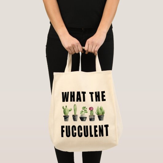 Tote Bag Quel Succulent Fucculent (Devant (produit))