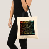 Tote Bag Quelle partie de Ne comprenez-vous pas les maths d (Devant (produit))