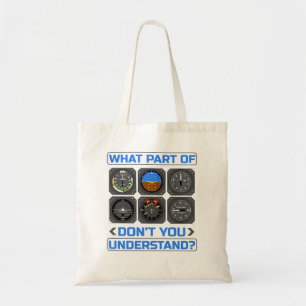 Tote Bag Quelle partie des instruments de pilote d'avion ne