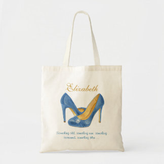 Tote Bag Quelque chose les talons bleus a personnalisé la