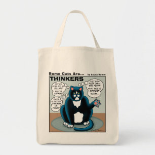 Tote Bag Quelques chats sont des penseurs Fourre-tout