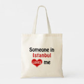 Tote Bag Quelqu'un à Istanbul m'aime (Dos)