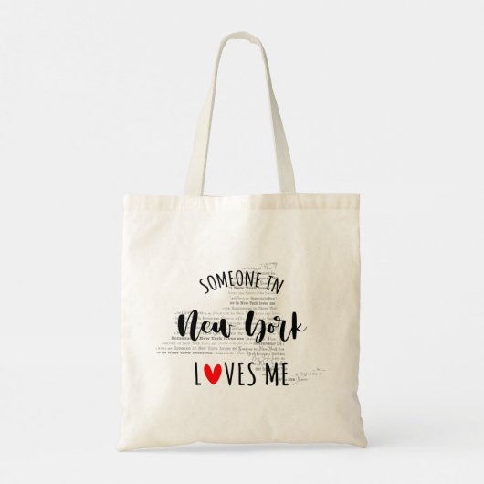 Tote Bag Quelqu'Un À New York M'Aime (Dos)