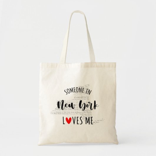 Tote Bag Quelqu'Un À New York M'Aime (Devant)
