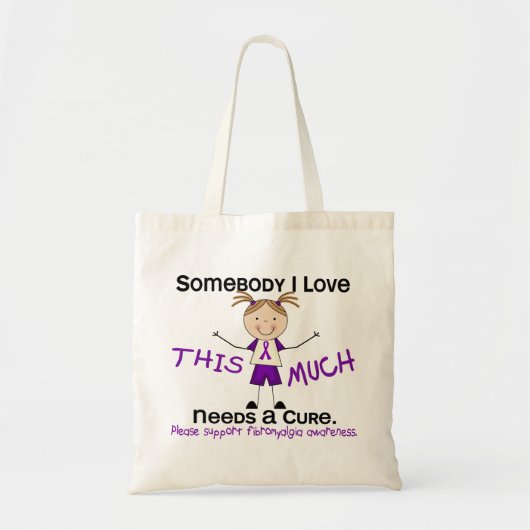 Tote Bag Quelqu'un amour d'I - fibromyalgie (fille) (Devant)
