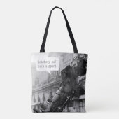Tote Bag Quelqu'un appelle l'épave du train de soutien tech (Dos)