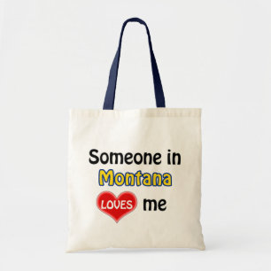 Tote Bag Quelqu'un au Montana m'aime