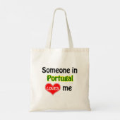 Tote Bag Quelqu'un au Portugal m'aime (Dos)