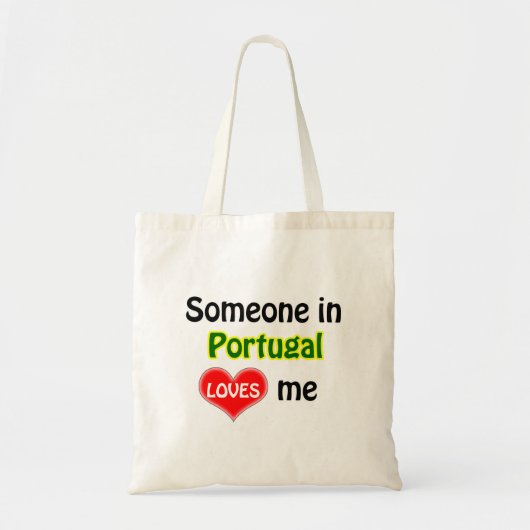 Tote Bag Quelqu'un au Portugal m'aime (Devant)