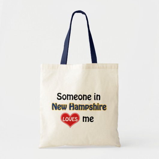 Tote Bag Quelqu'un dans le New Hampshire m'aime (Devant)
