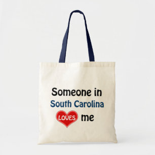 Tote Bag Quelqu'un en Caroline du Sud m'aime