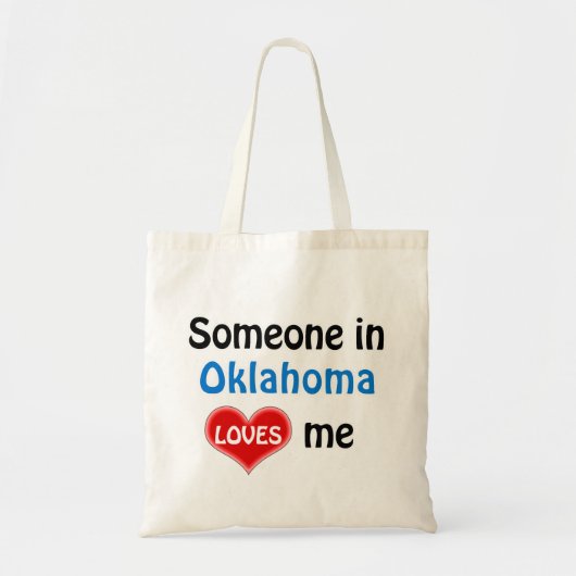 Tote Bag Quelqu'un en Oklahoma m'aime (Devant)