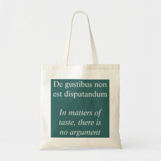 Tote Bag Questions de goût - Citation latine