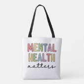 Tote Bag Questions de santé mentale | Sensibilisation à la (Dos)