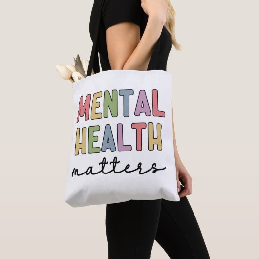 Tote Bag Questions de santé mentale | Sensibilisation à la (De près)