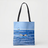 Tote Bag Queue de baleine Bateau Deep Blue Sea (Devant)