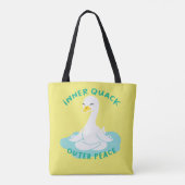 Tote Bag Queue intérieure de la paix Yoga Canard (Dos)