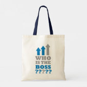 Tote Bag Qui est le patron ? (Dos)