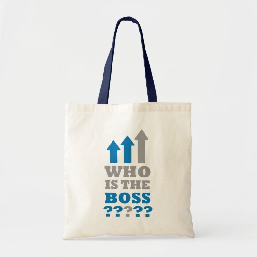 Tote Bag Qui est le patron ? (Devant)