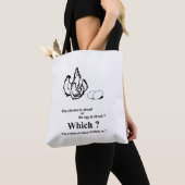 Tote Bag Qui est venu en premier ? (De près)