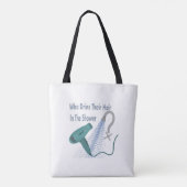 Tote Bag Qui Sèche Leurs Cheveux Dans La Douche ? (Dos)