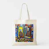 Tote Bag Qui voyez-vous dans le miroir ? (Dos)