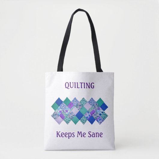Tote Bag Quilting me garde Sane Fourre-tout (Devant)