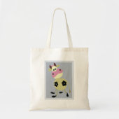 Tote Bag Quirinal Cartoon Vache Fun Animal de ferme (Devant)