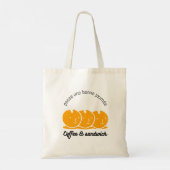 Tote Bag Quirky Orange Trio Funny (Dos)